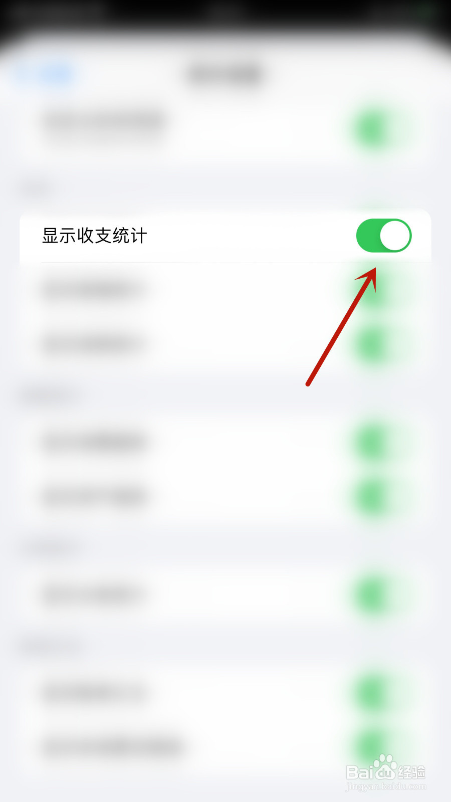 如何设置iCost显示收支统计启用