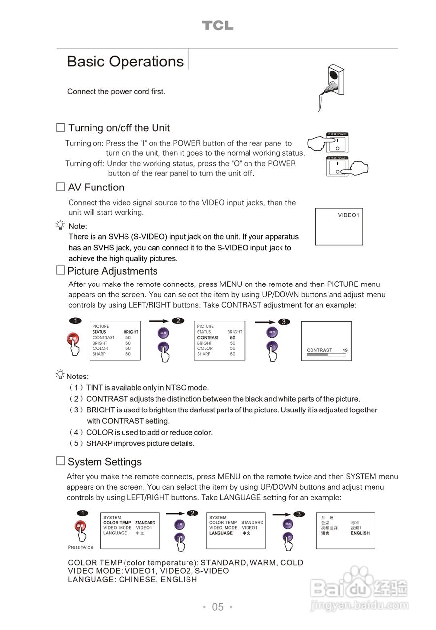 TCL王牌MC25监视器使用说明书
