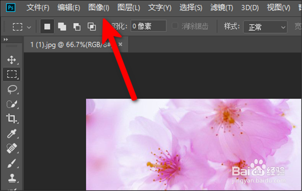 Adobe Photoshop CC怎样不按原比例缩放图片?