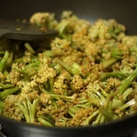 豆鼓花菜的做法