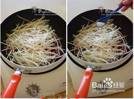 银针牛肉片的做法