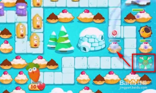 保卫萝卜2 极地 第91关 金水晶萝卜攻略