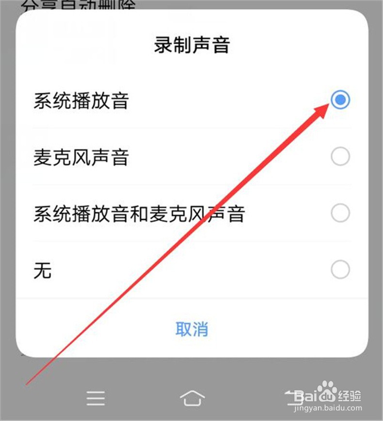 如何设置vivo在录制视频时只录内置声音？
