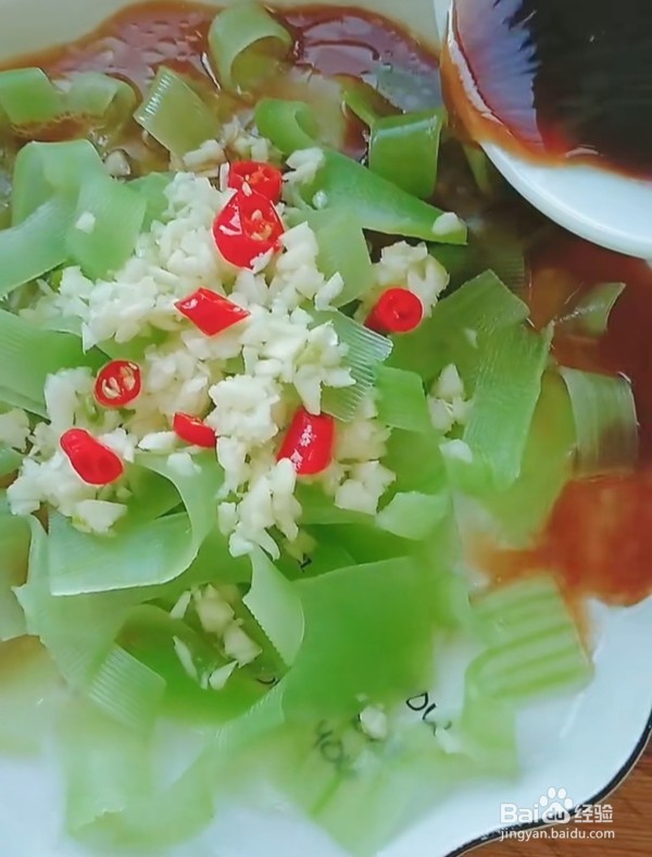 椒麻笋片的做法