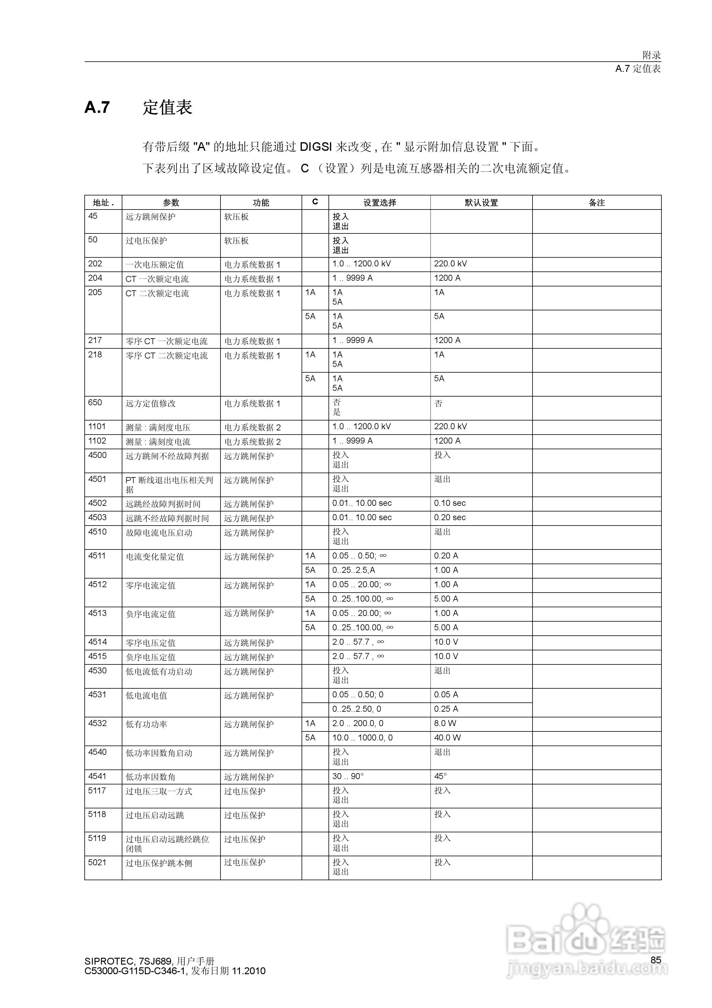 西门子 SIPROTEC 过电压及远方跳闸保护装置7SJ689 V4.:[9]