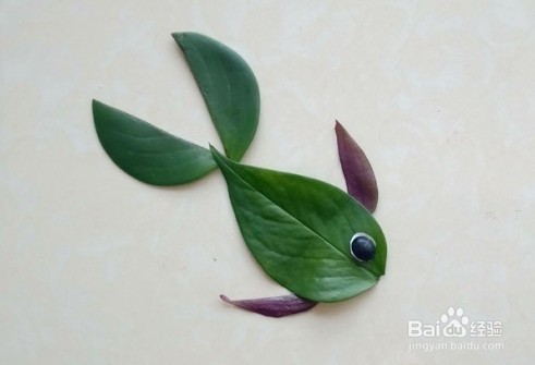 手工叶子粘贴画