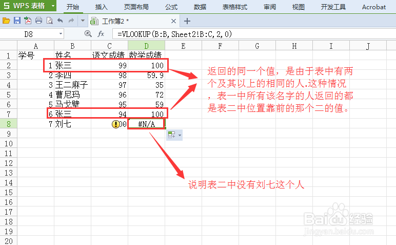 表格中匹配函数VLOOKUP如何使用?