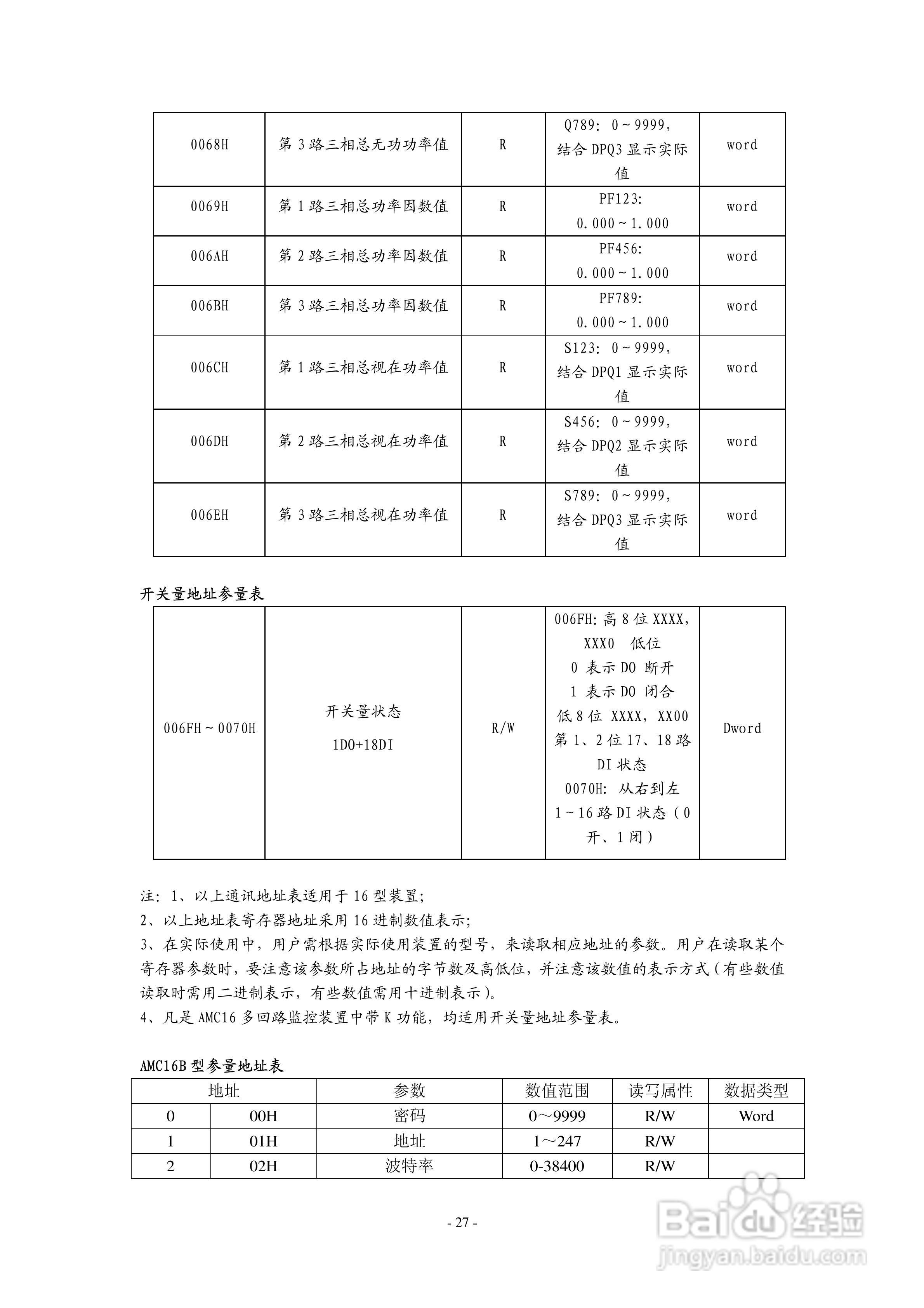 安科瑞AMC16B-3E3多回路监控装置安装使用说明书:[4]