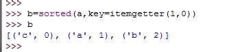 Python教程：[67]itemgetter对列表排序