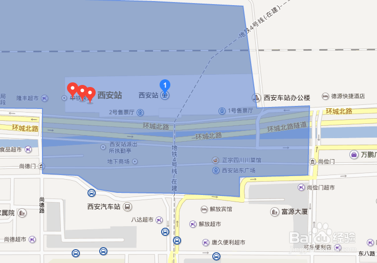 西安东站地图图片