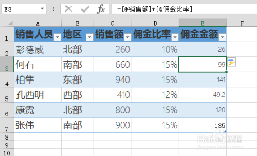 Excel 2013 中表（table）的创建和使用