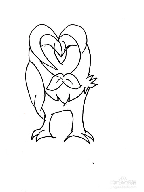 精灵宝可梦系列之花漾海狮简笔画