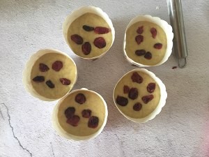 蔓越莓玛芬蛋糕的做法