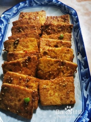 香煎孜然豆腐怎么做