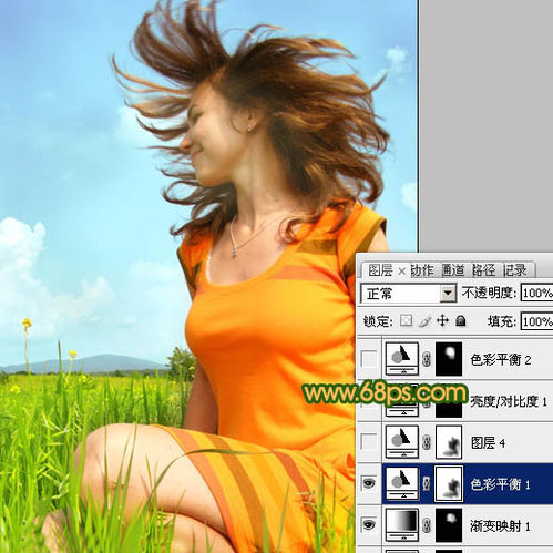 怎样用Photoshop调出偏灰人物图片柔美的青绿色