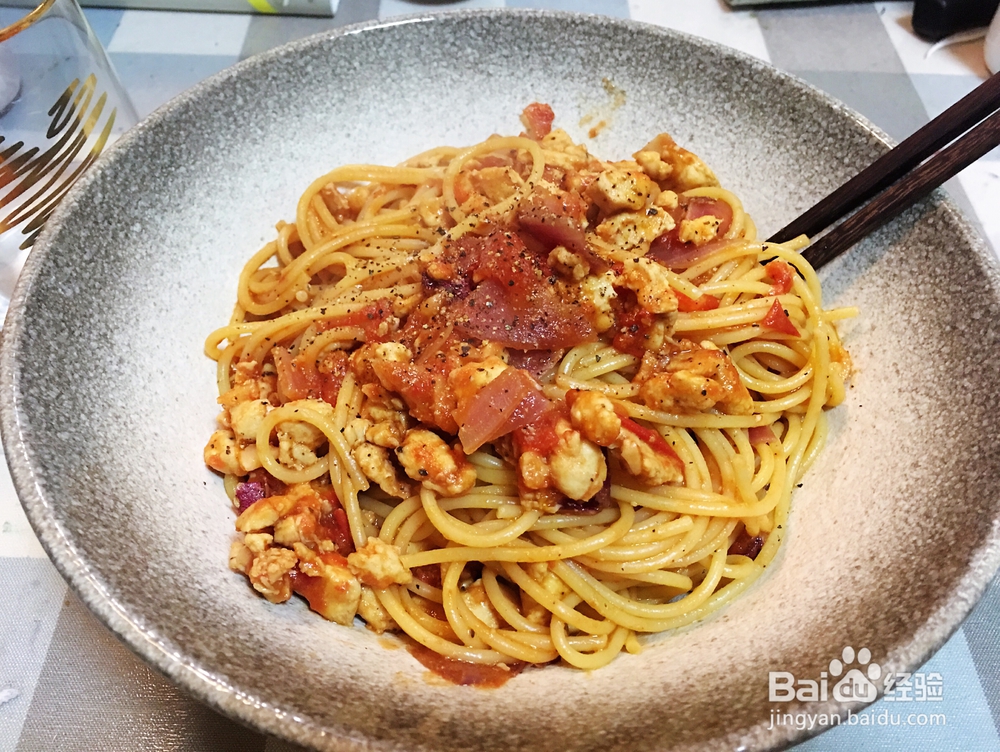 好吃不腻的番茄肉酱意大利面