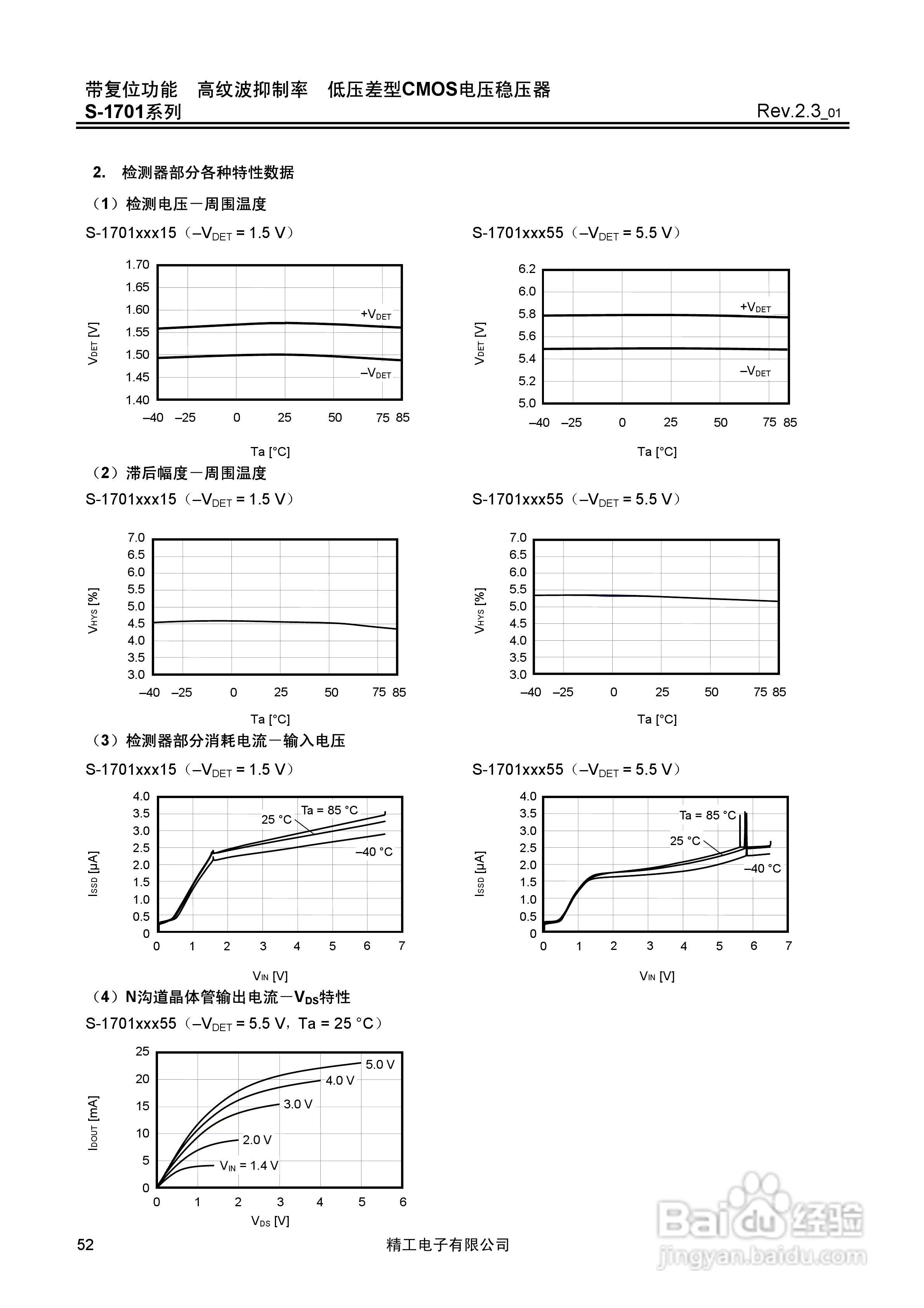 精工电子S-1701系列CMOS电压稳压器说明书:[6]