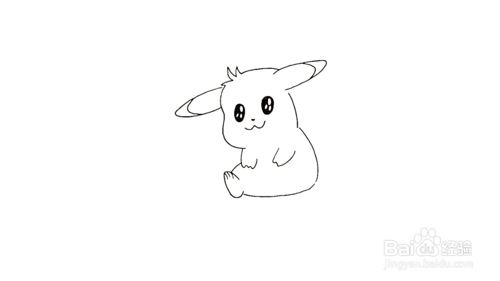 皮卡丘简笔画如何画