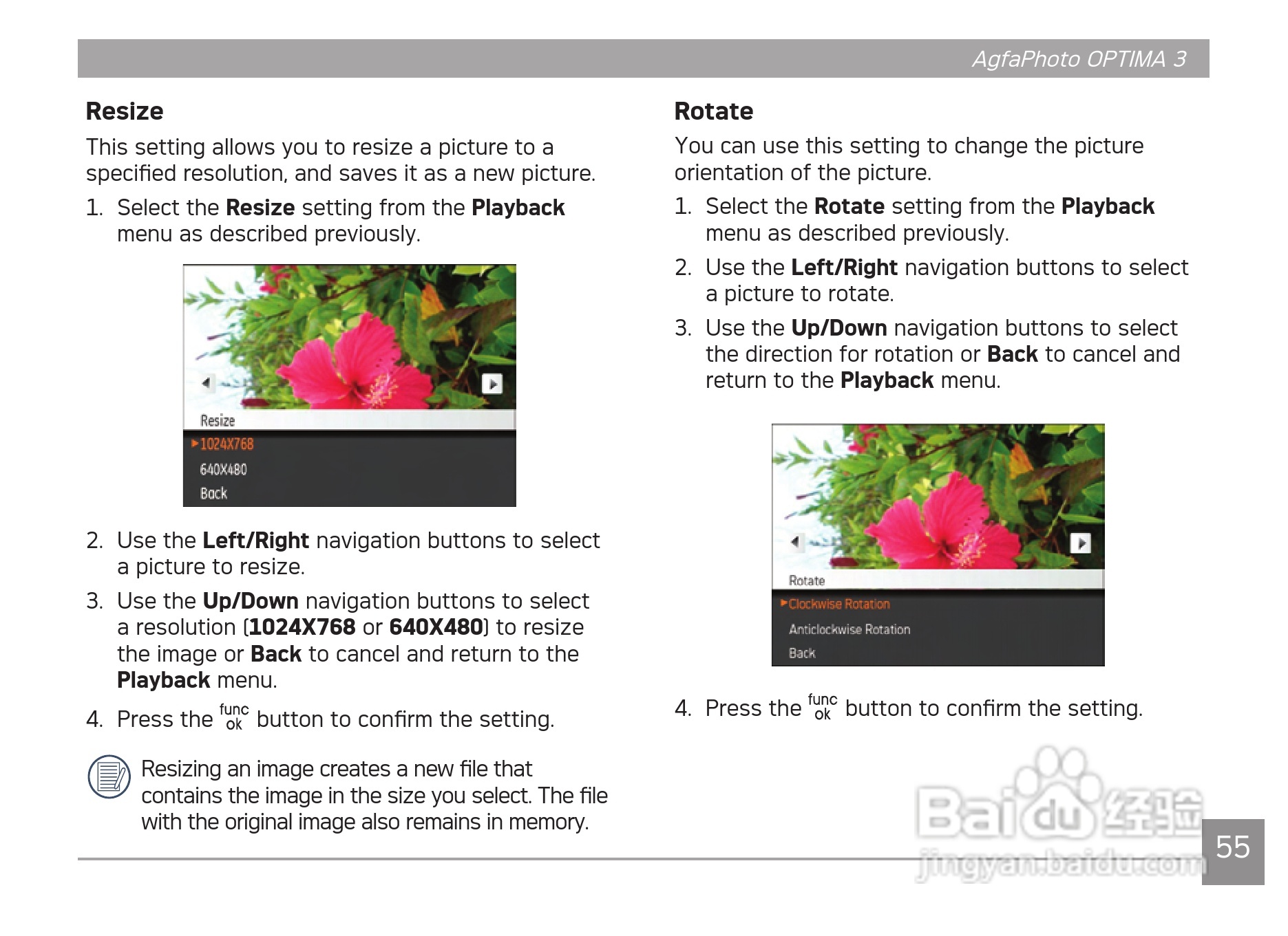 爱克发AgfaPhoto OPTIMA 3数码相机使用说明书:[6]
