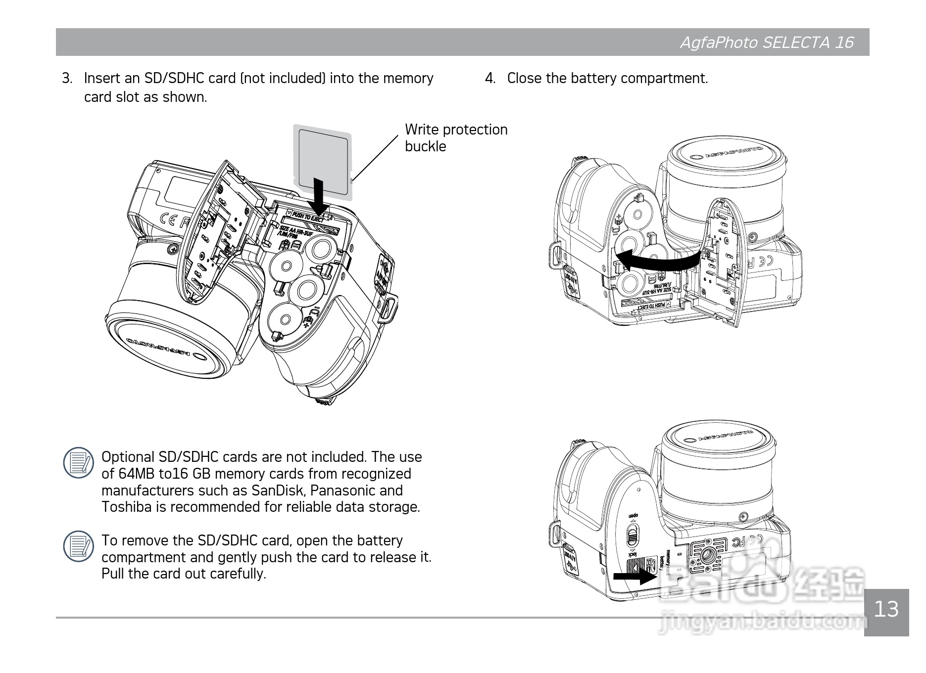 爱克发AgfaPhoto SELECTA 16数码相机使用说明书:[2]
