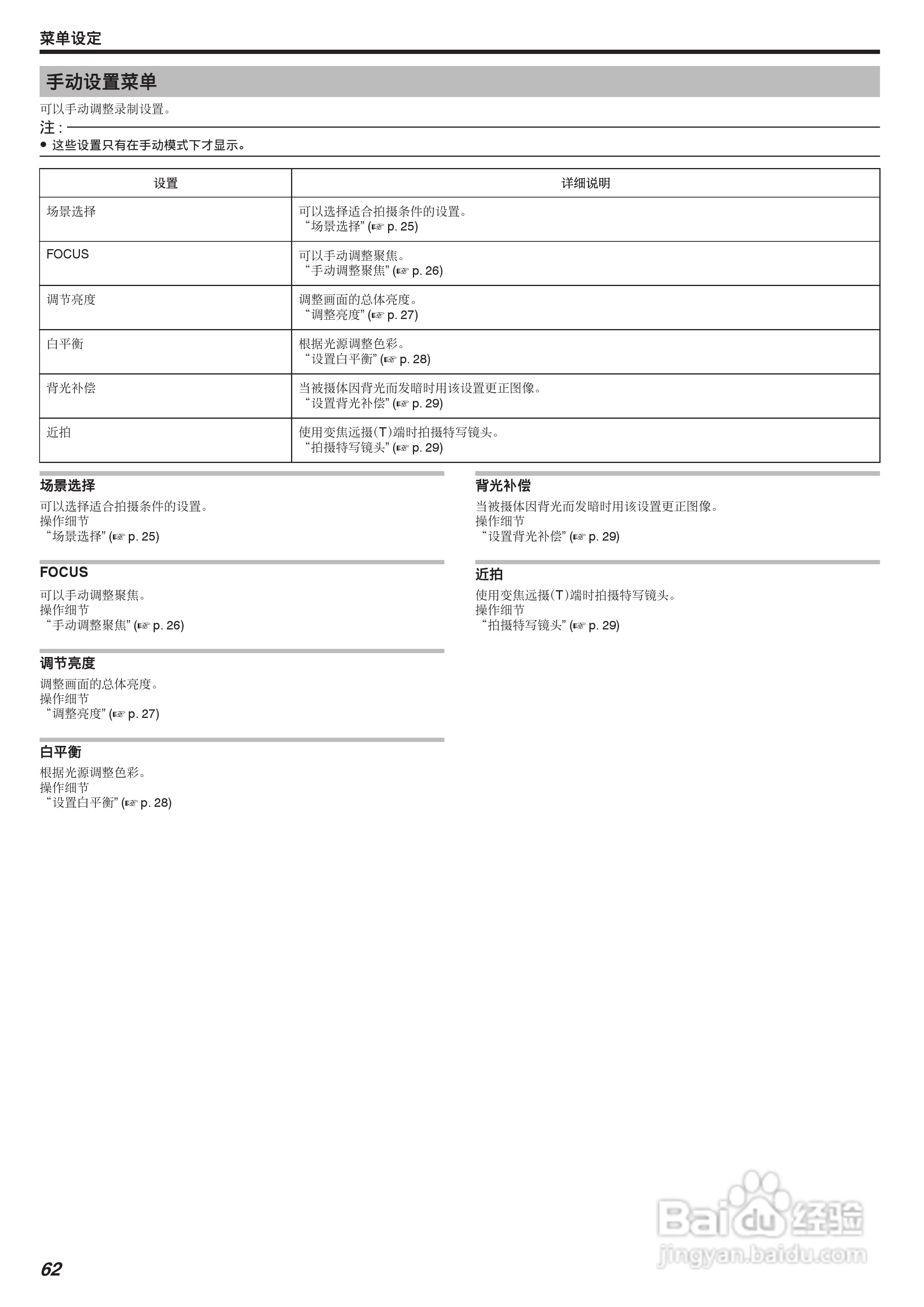 JVC GZ-HM30AC数码摄像机说明书:[7]