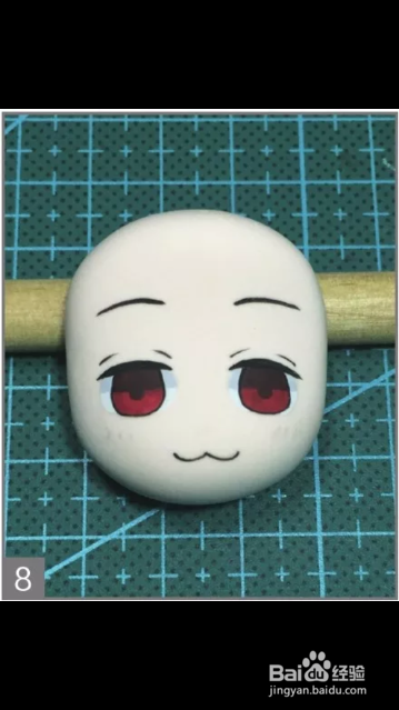 黏土手工教材之坂田银时的头部制作