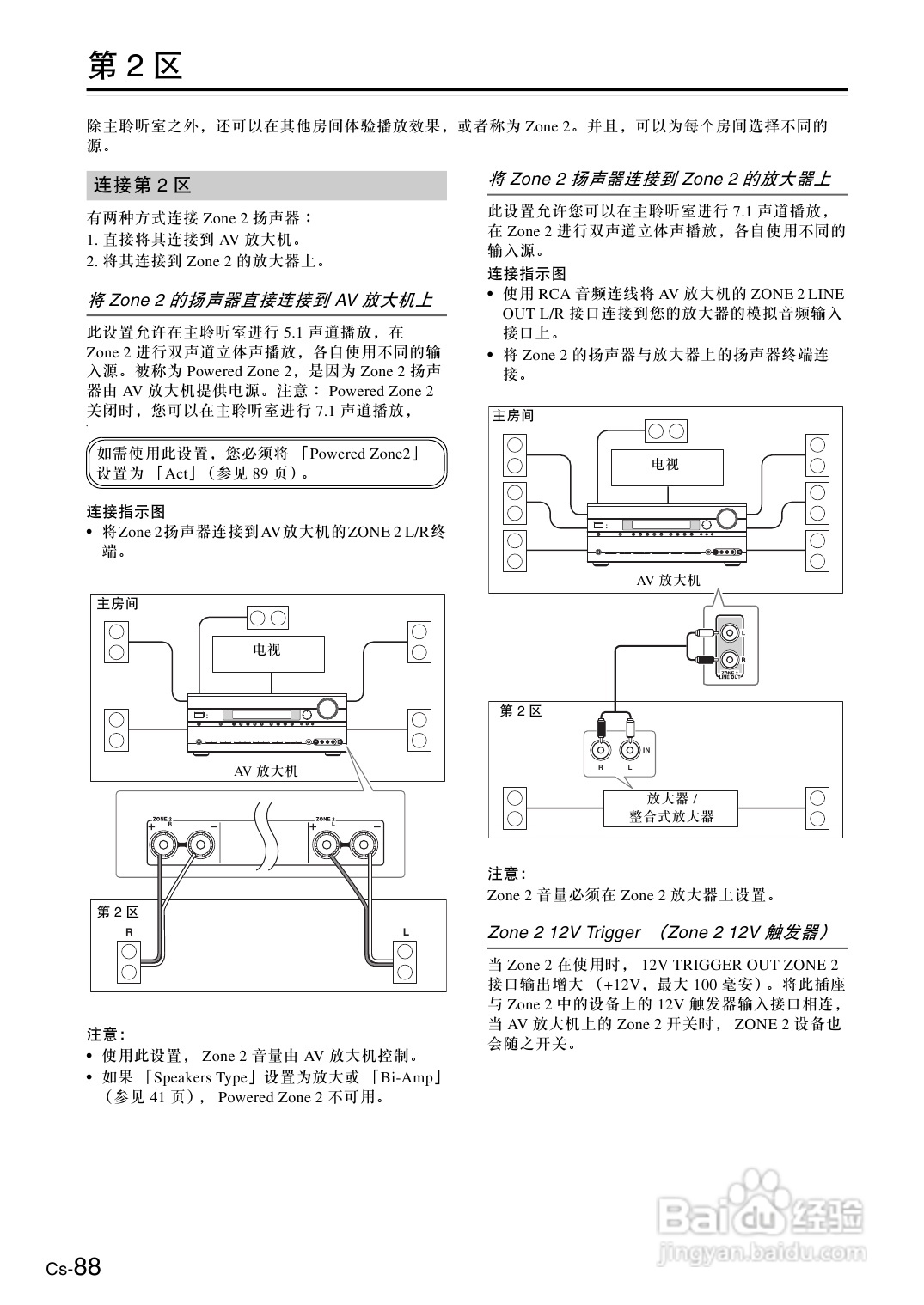 安桥AV放大机TX-SA706型使用说明书:[5]