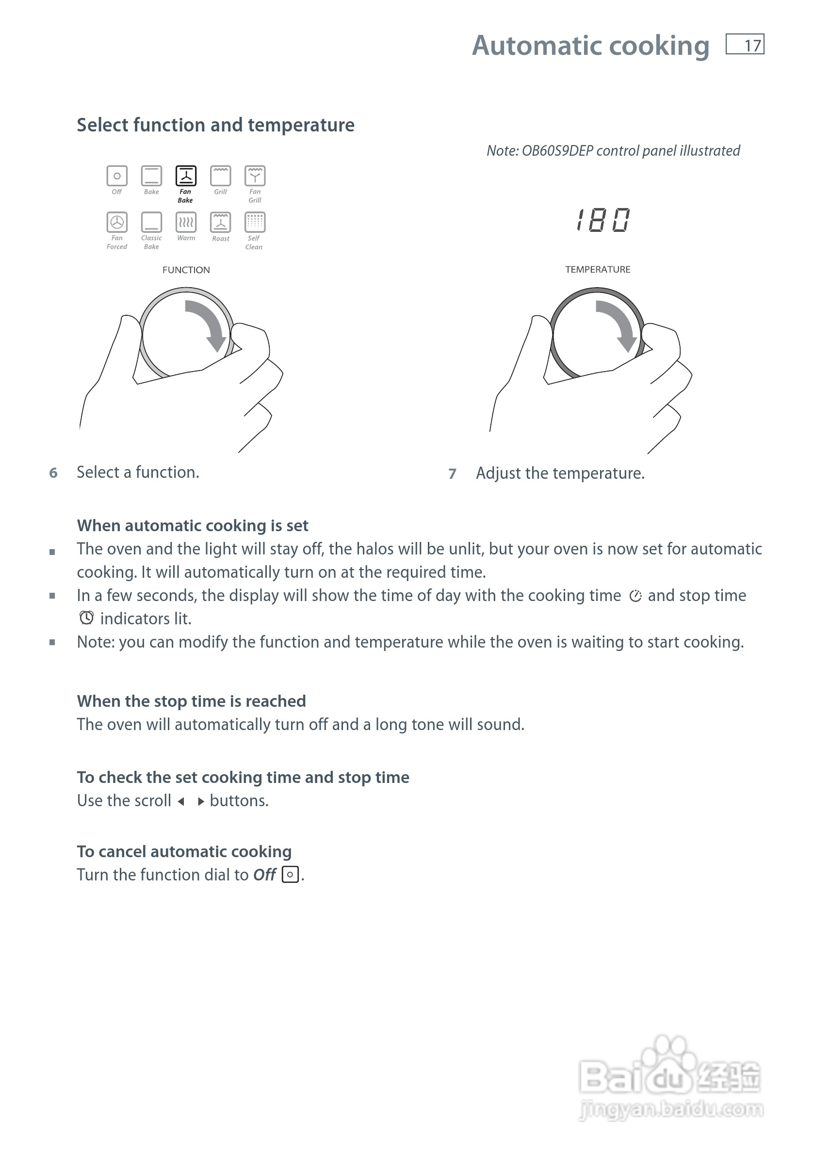 斐雪派克OB60S9DECPX1嵌入式烤箱说明书:[1]