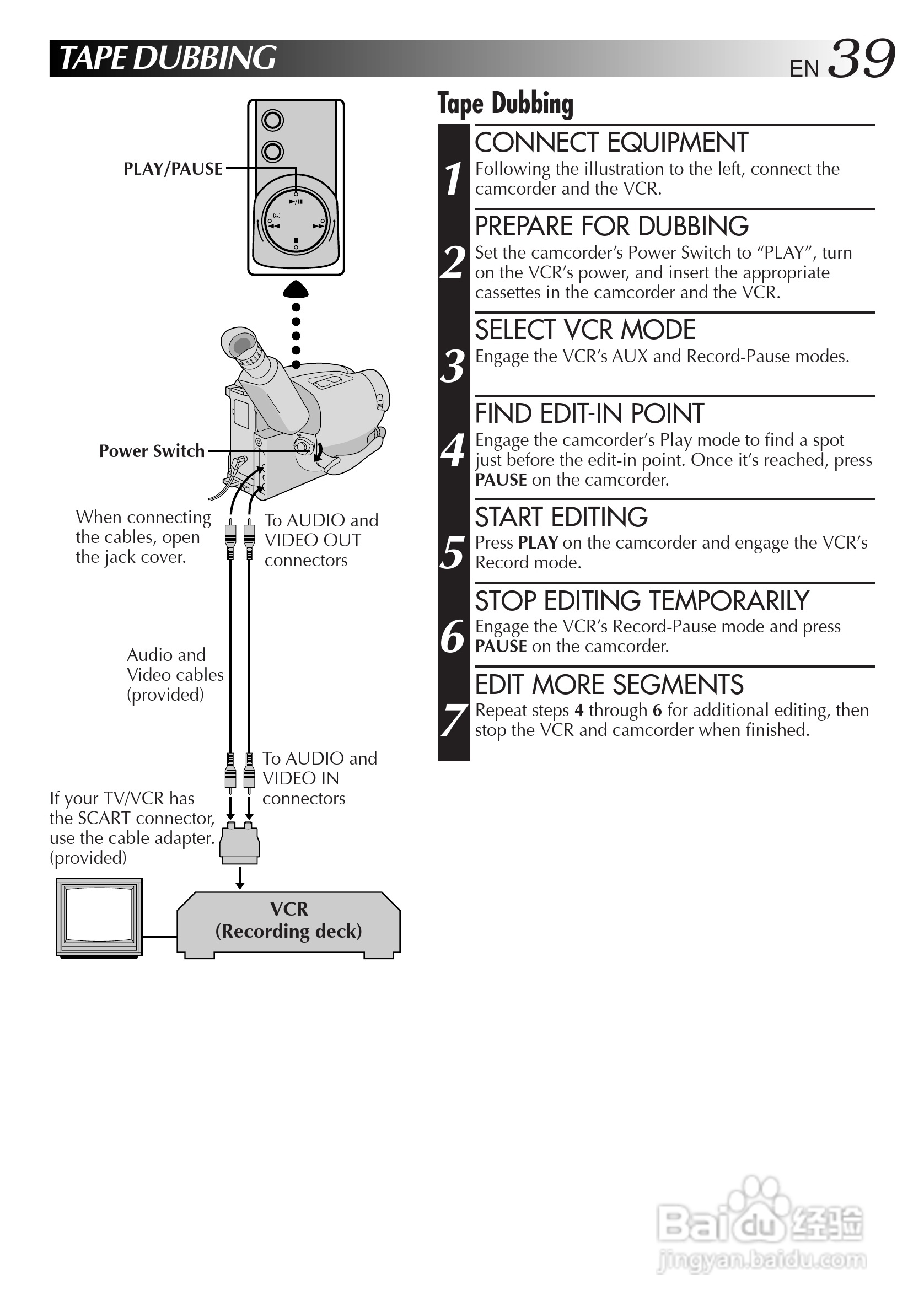 胜利JVC GR-AX680数码摄像机使用说明书:[4]
