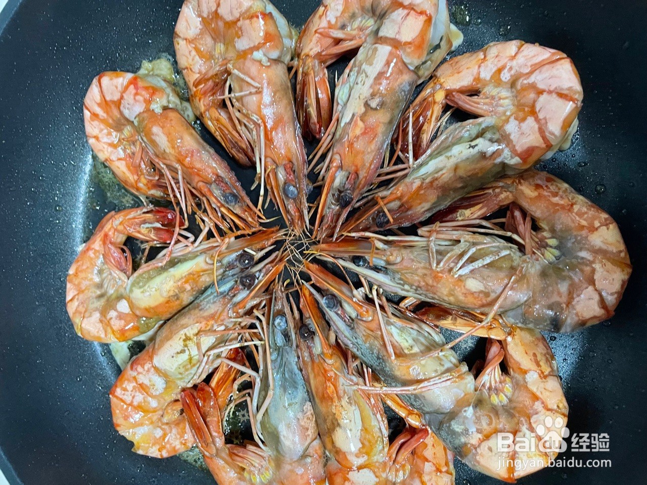 干煎黑虎虾怎么做