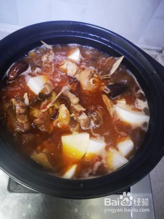 秋补羊肉萝卜煲的做法