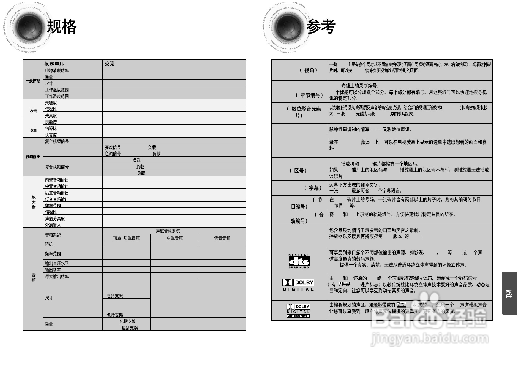 三星HT-DS960家庭影院使用说明书:[3]