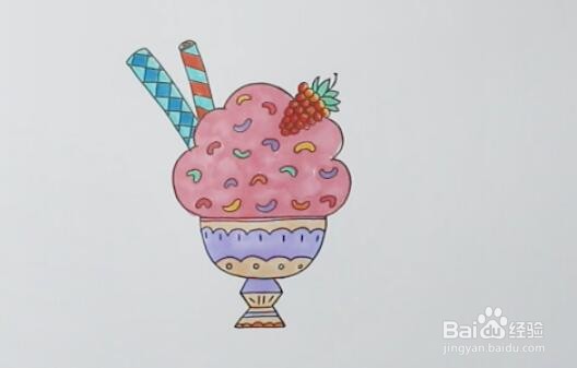 冰淇淋简笔画