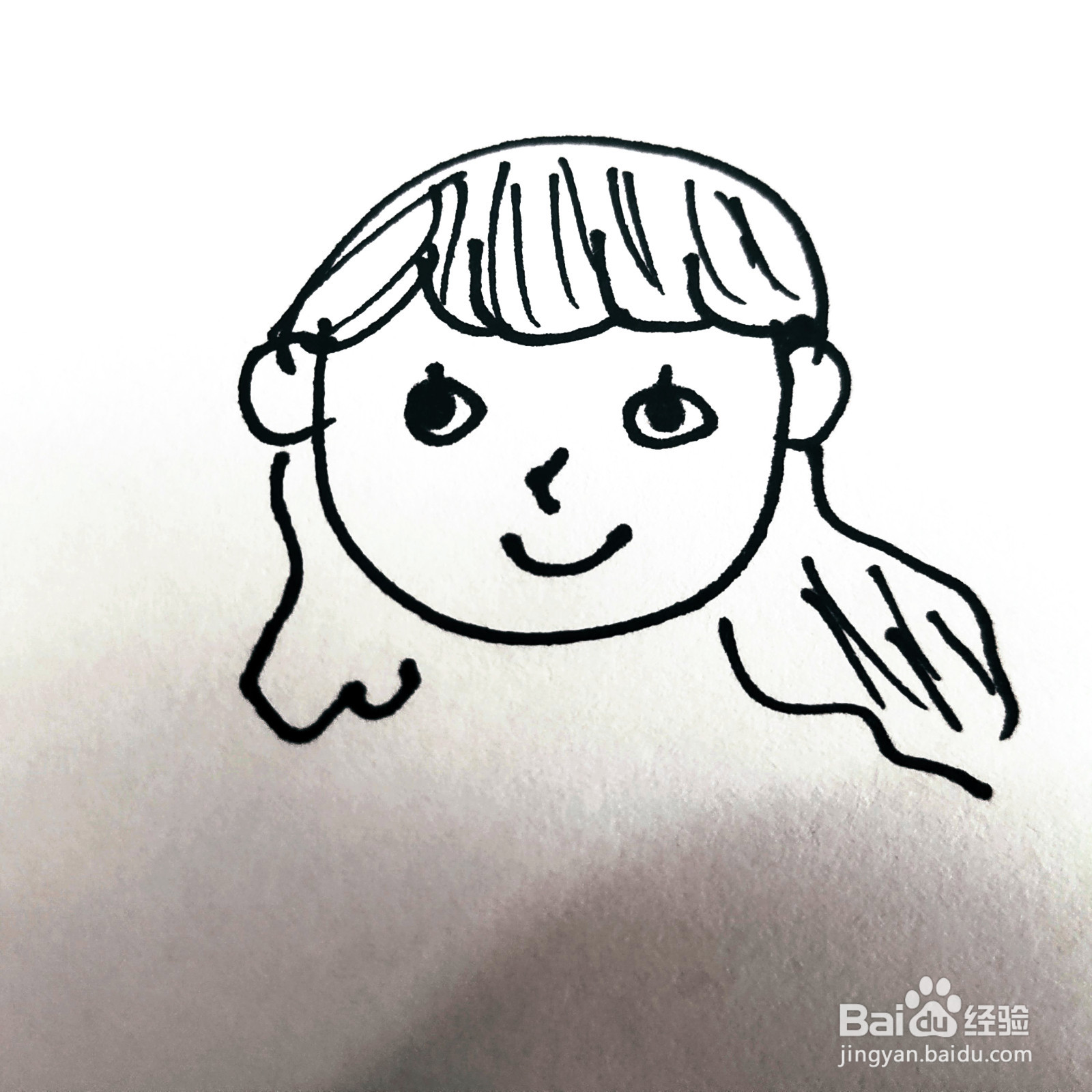 我们如何来画一位卡通妈妈和孩子的简笔画呢