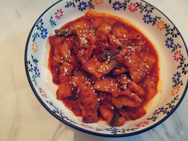 快手辣白菜五花肉