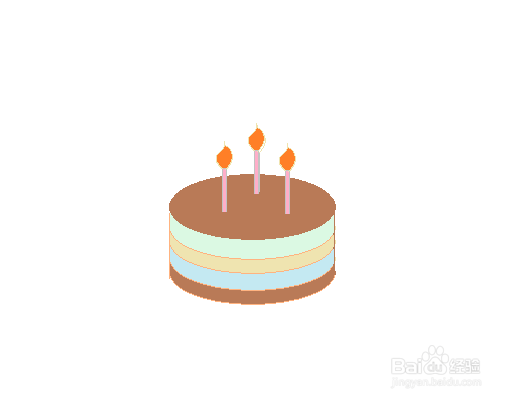<b>生日蛋糕的简笔画</b>
