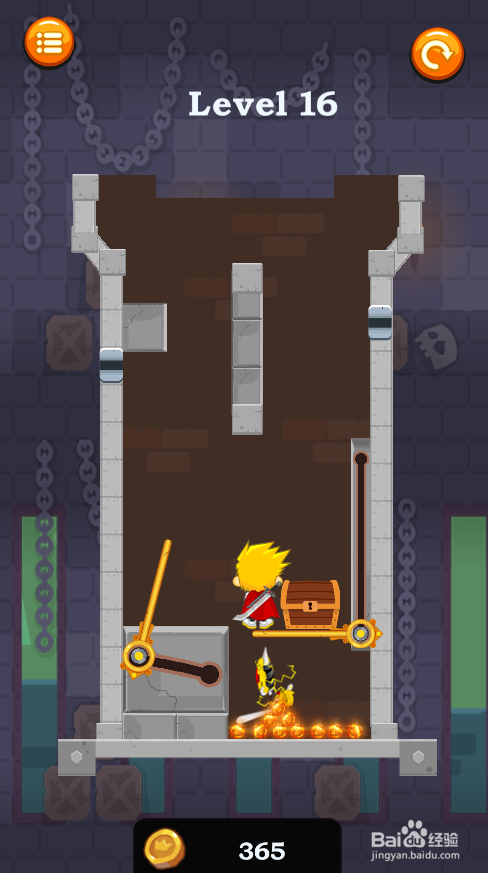 如何通过Caio Hero Rescue的Level 16？