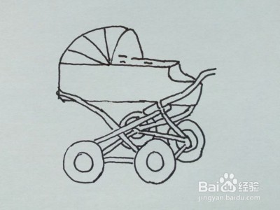 儿童简笔画:如何一步一步画一辆婴儿车