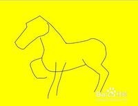 画马的简笔画