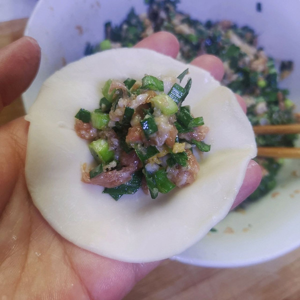 韭菜猪肉馅饺子