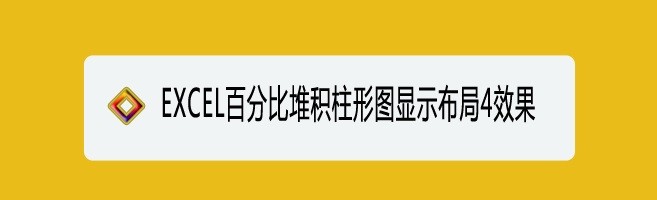 <b>EXCEL百分比堆积柱形图显示布局4效果</b>