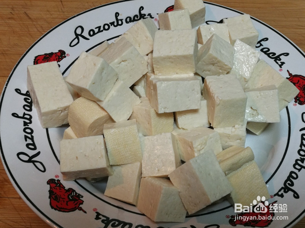 味道鲜美的--虾皮麻辣豆腐