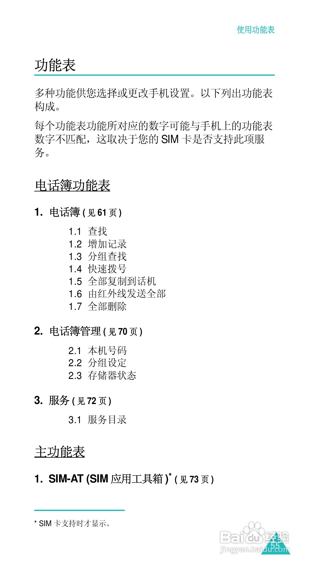 三星SGH-D488手机使用说明书:[6]
