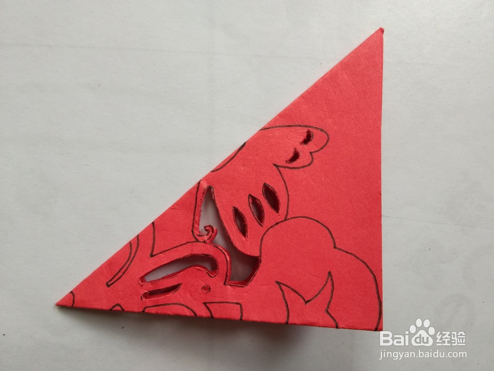 剪纸——怎么剪牵牛花与蝴蝶