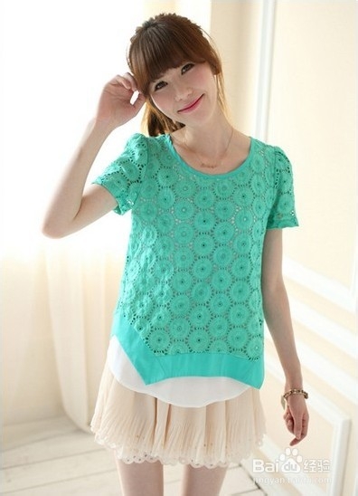 小时代杨幂同款 甜美两件套雪纺裙