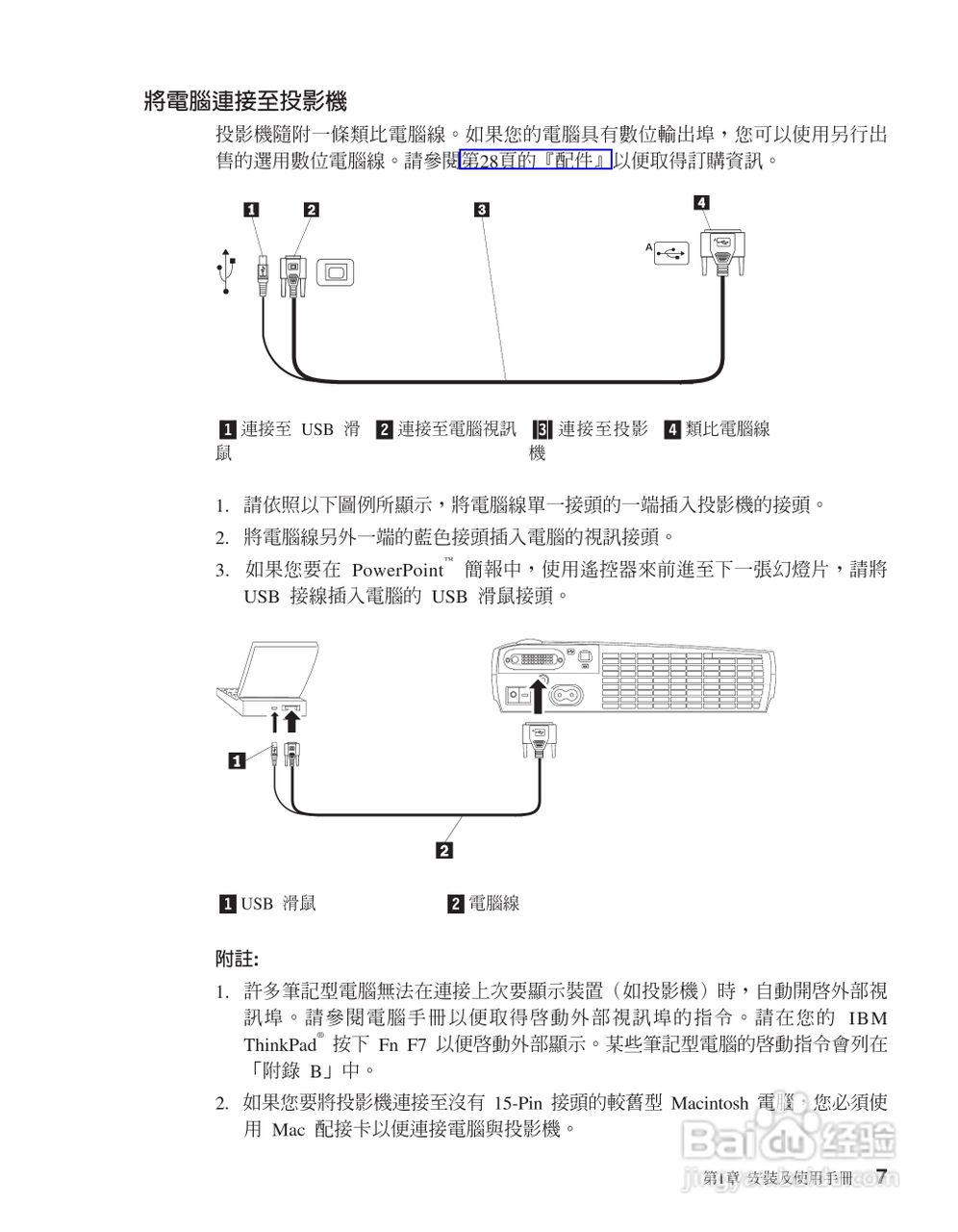 IBM iL1210投影机说明书:[2]