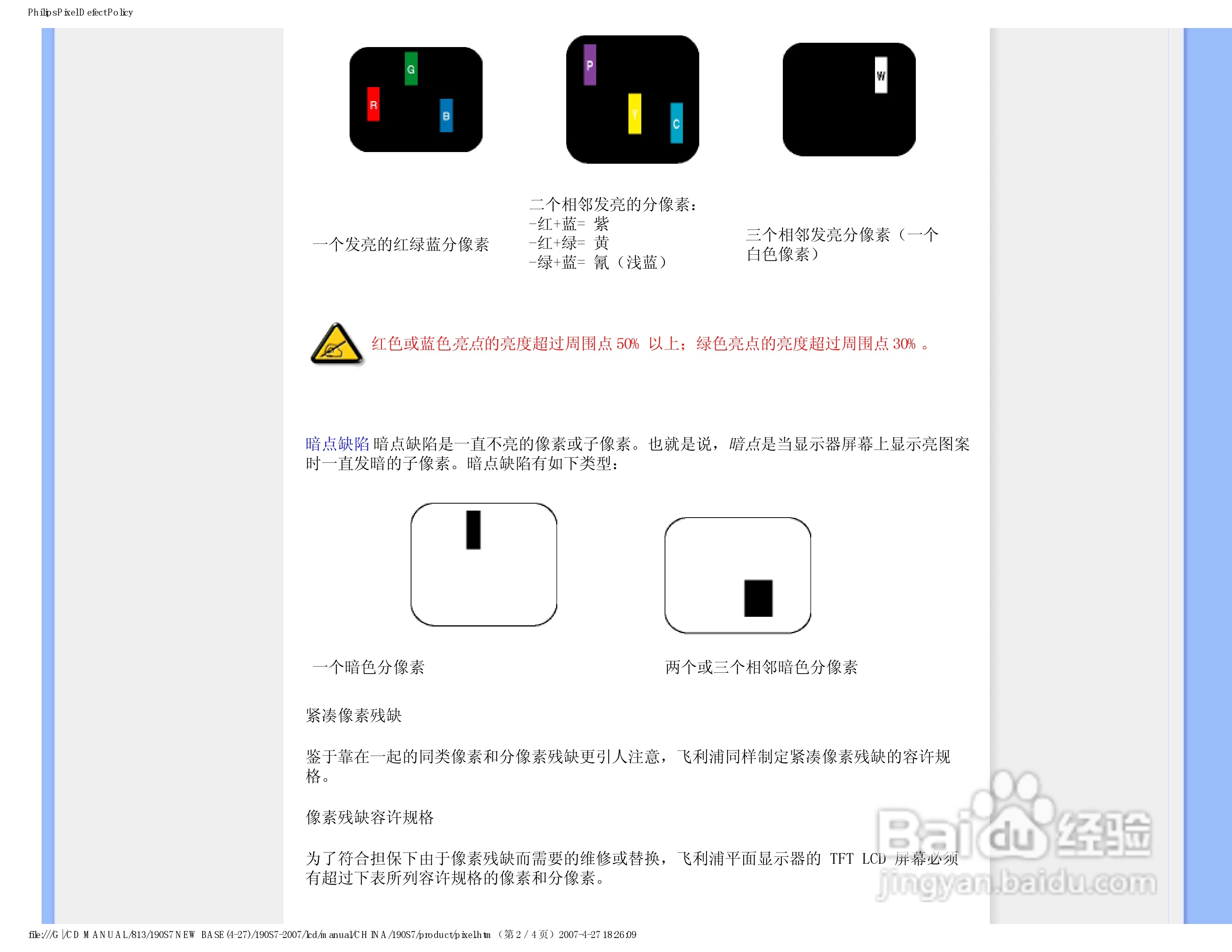 飞利浦190S7FB/93液晶显示器使用说明书:[5]