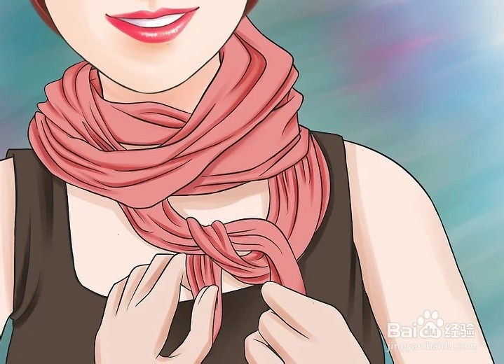 女生带围巾的方法