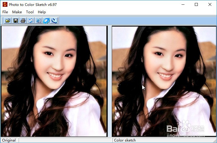 如何将彩色图片转换成油画风格效果