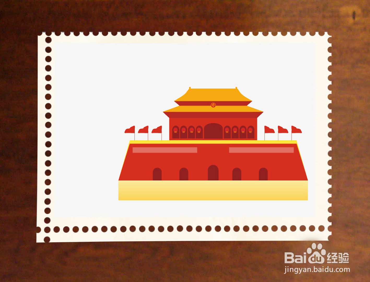 国庆天安门简笔画